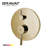 Bravat Brushed Gold 3 Way Concealed Shower Mixer with Thermostatic Valve for Wall Installation