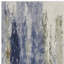 Tapis bleu, orange et ivoire