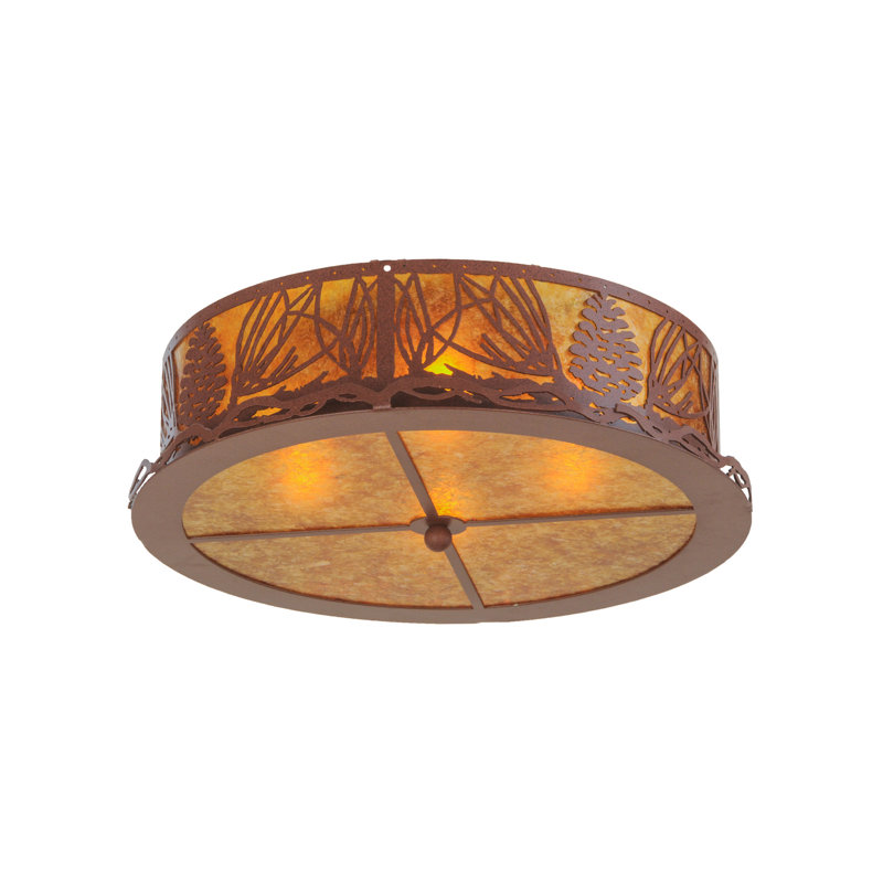 Rustic Lodge 4 - Light Flush Mount