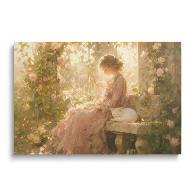 «Rose Garden figure portrait», reproduction d'art historique sur toile pour salon et bureau
