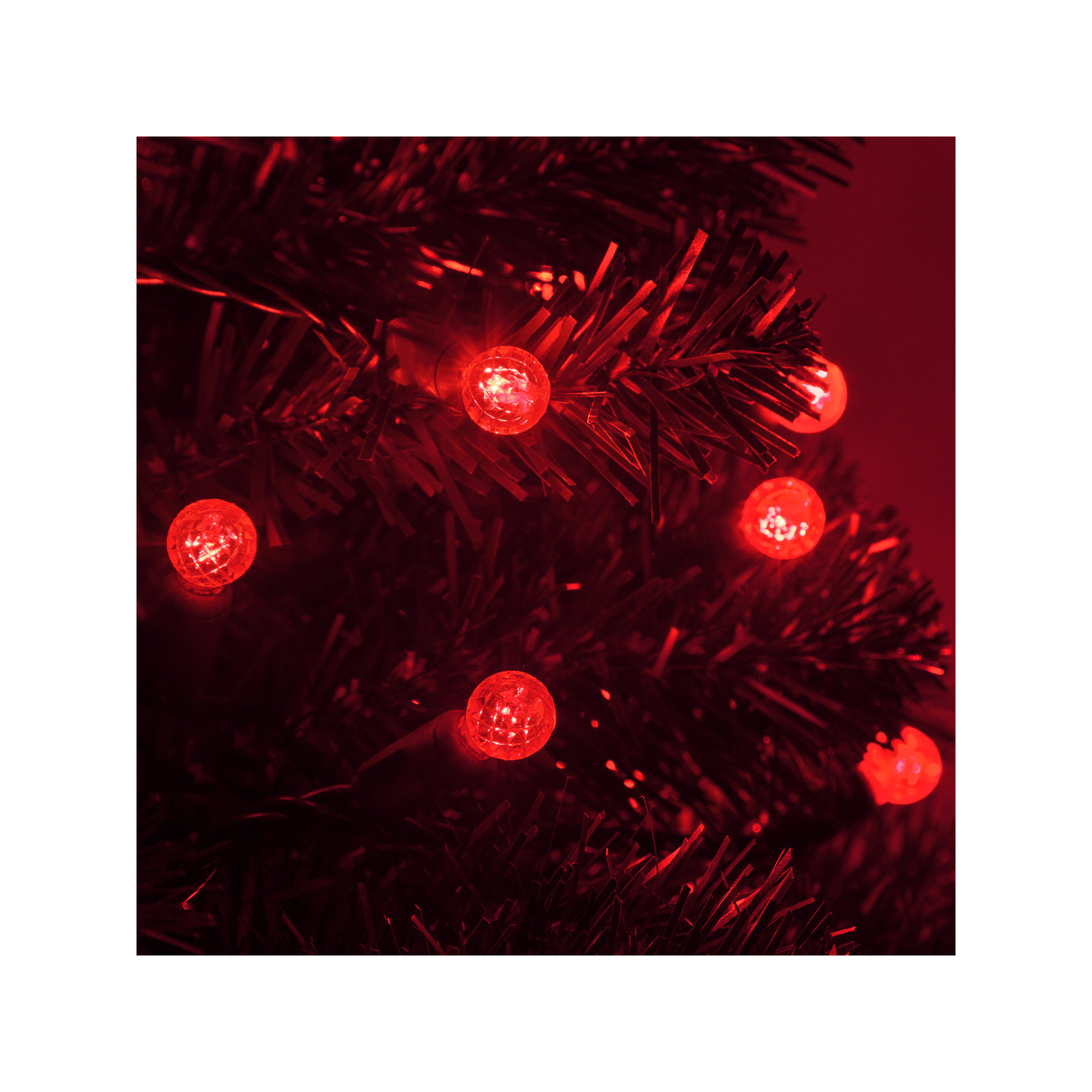 70 Light LED Mini Globe String Lights, Red