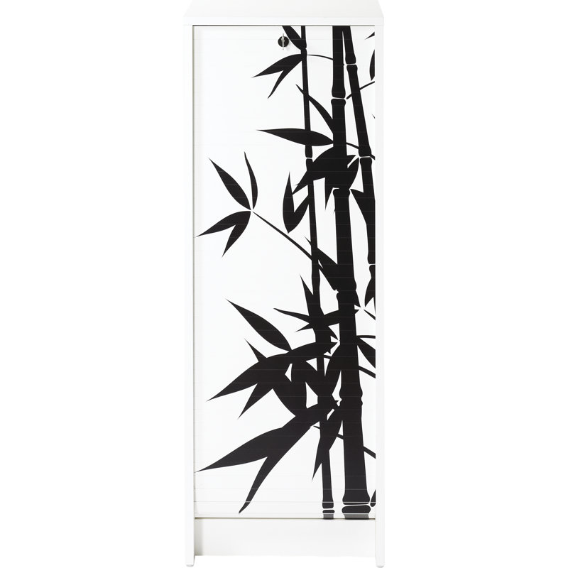 Gratiana 1 -Door 5 -Shelf, White