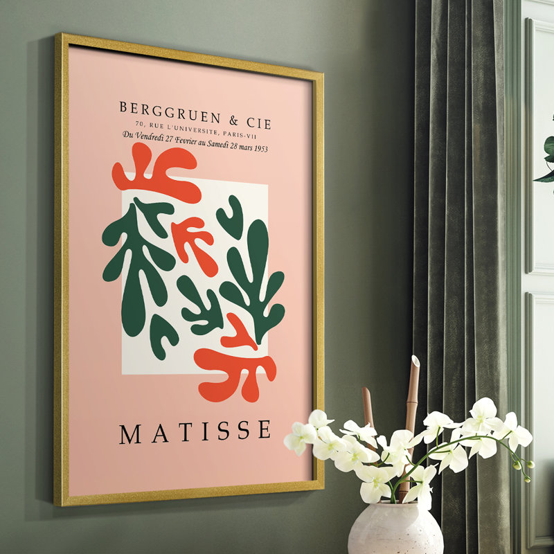 Impression encadrée Matisse Cccxxx - Bois massif, Or, H 28 po x l 22 po
