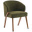 Chaise rembourrée avec pieds en bois-1955839381