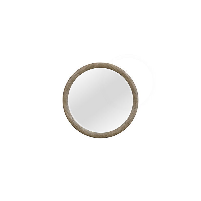 Miroir rond English Oak