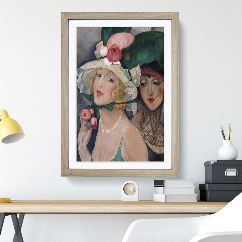 Dress Down Friday by Gerda Wegener - Picture Frame Painting, Oak Framed, 36cm H x 27cm W x 2cm D