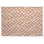 Tapis extérieur antidérapant lavable à motif géométrique orange et blanc 2 pi x 3 pi