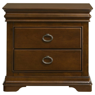Garland 3-drawer Nightstand Bedside Table Brown Cherry