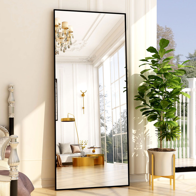 Miroir taille réelle, 76 po x 34 po, Noir