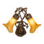 Amber Pond Lily Table Lamp