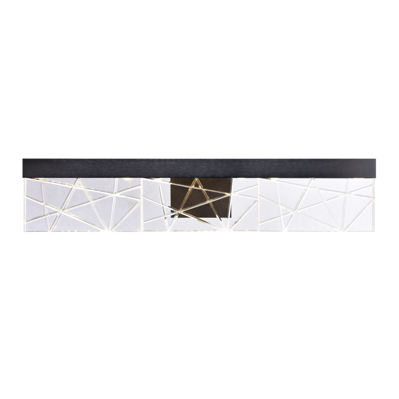 Lucus Dimmable LED Vanity Light, Satin Brushed Black