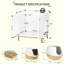 Cat Litter Box Enclosure, Hidden Litter Box Furniture with Double Doors, Wooden Pet House Side End Table, Tall Legs, 60 x 50 x 61 cm, Living Room, Bedroom-2097964388