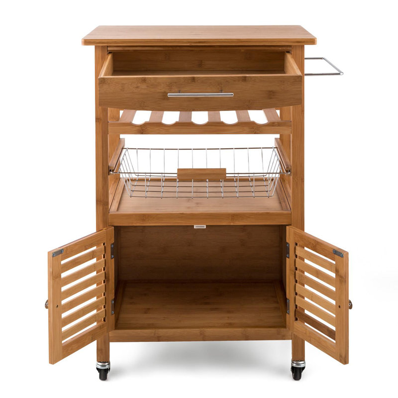 Solid Wood Kitchen Cart