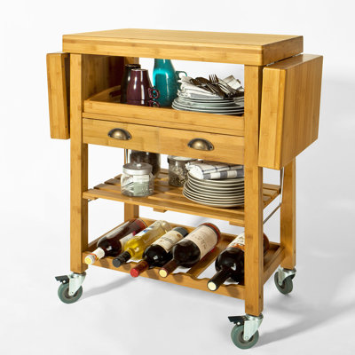 Jago Solid Wood Bar Cart
