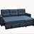 Convertible L-Shaped Sectional Sleeper Sofa Bed-775547506