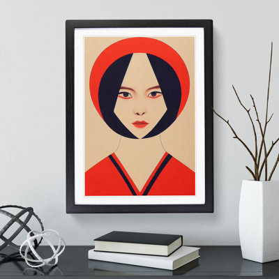French Girl - Single Picture Frame Print
