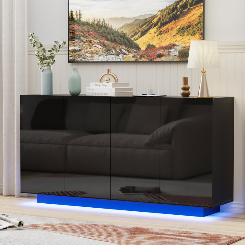 Lianna 57.9'' Sideboard, Black