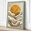 Sun Above Waves Japandi - Wrapped Canvas-1321172949-1321172975