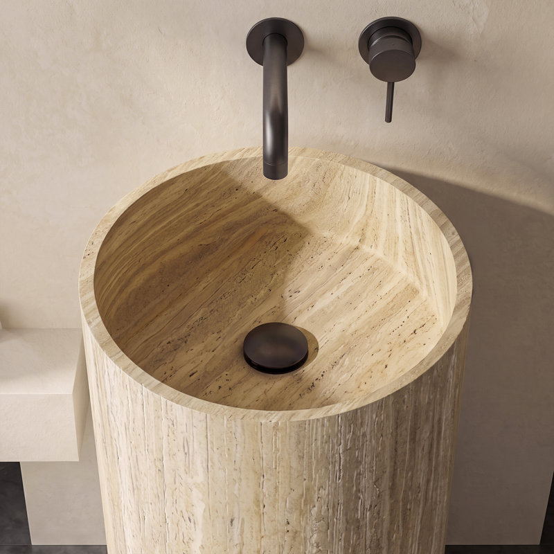 Lavabo de salle de bain 34 po, Natural
