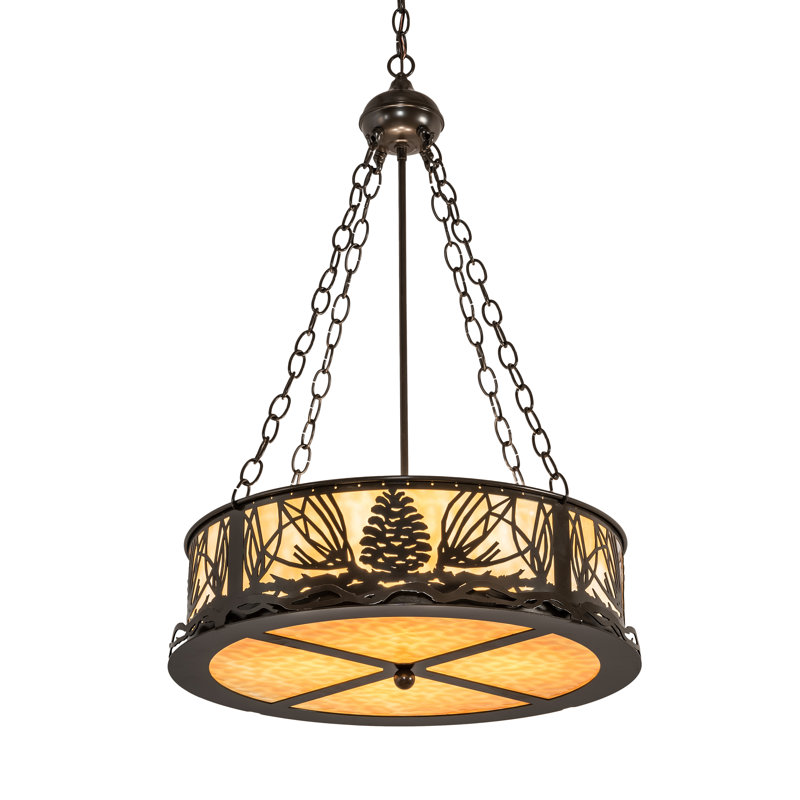 Sid 4 - Light Pendant, Timeless Bronze, 65" H x 22" W x 22" D