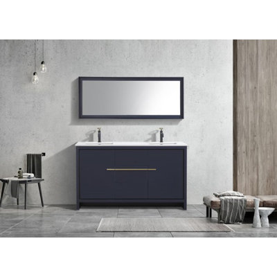 Ensemble de meuble-lavabo double 59 po Tulughan