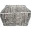 Cube carré 16" avec repose-pieds Alarins