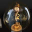 4W E27 ES XL Amber Globe LED Non-Dimmable Bulb - 320lm 2000K Warm White