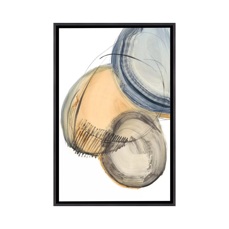 Sienna & Slate IV par Ethan Harper-reproduction d’art, Toile avec cadre noir patiné, H 48 po x l 32 po x P 1,5 po