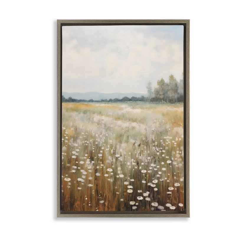 Cadre flottant A Field Of Wildflowers, design Creative Studio, Cadre flottant orme Montalcino, H 25 po x l 17 po