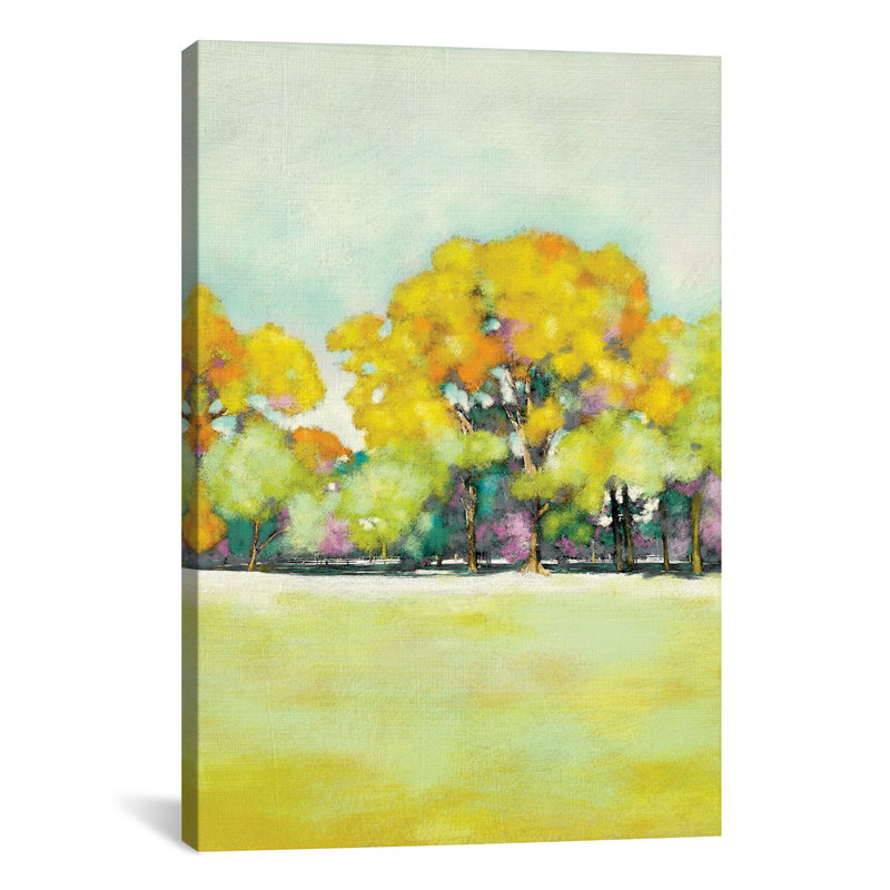 « golden landscape ii », reproduction sur toile tendue, H 37 po x l 37 po x P 1,5 po, Toile tendue, Pas de tapis