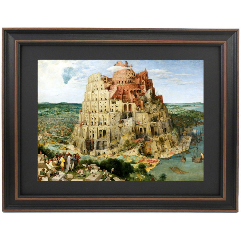 La tour de Babel par Peter Bruegel l'Ancien, H 18 po x l 24 po