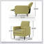 Fauteuil inclinable de style Mid-Century moderne avec dossier légèrement plissé et coussins supplémentaires pour un confort ultime-677331288