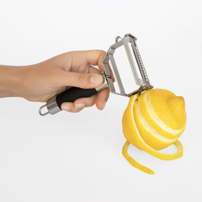 Deiss PRO Dual Julienne Peeler & Vegetable Peeler - Amazing Tool for Making Delicious Salads