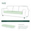 Stretch Textured Grid Box Cushion Sofa Slipcover-476476081