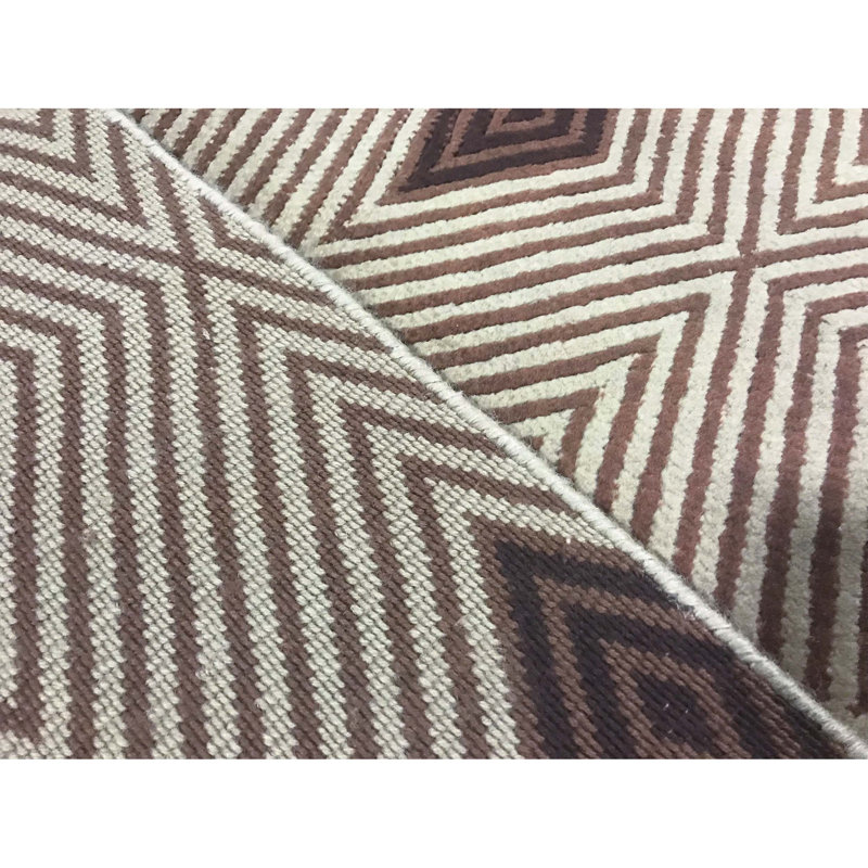 Hand-Knotted High-Quality Brown Area Rug