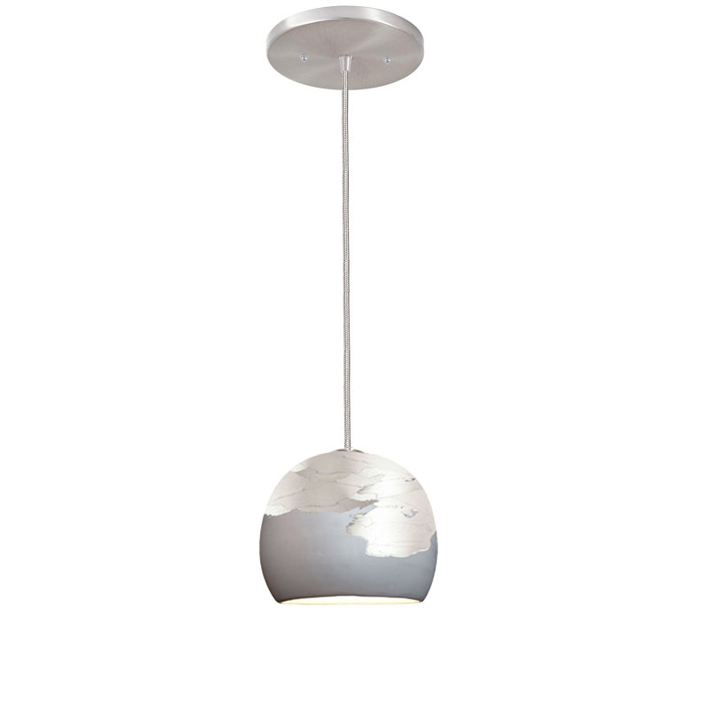 Ombre 1 - Light Pendant, Matte Gray/Silver, Nickel