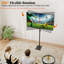"Floor TV Stand with Tilting VESA Mount, Height Adjustable Monitor Stand Fits 14" to 43" Screens