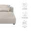 Chaise longue modulaire rembourrée en tissu Solace-101704626