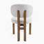 Chaises de salle à manger de style Mid-Century avec sièges rembourrés et structure au fini noyer pour une assise confortable et élégante.-760493210-760493208