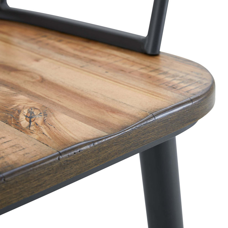 Chaise de salle à manger d'intérieur avec pieds en métal, bouleau clair