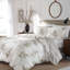 Stone Cottage Willow Brown Cotton Reversible 3 Piece Duvet Cover Set-596434498
