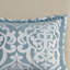 Ensemble d'édredon 8 pièces jacquard turquoise / argent