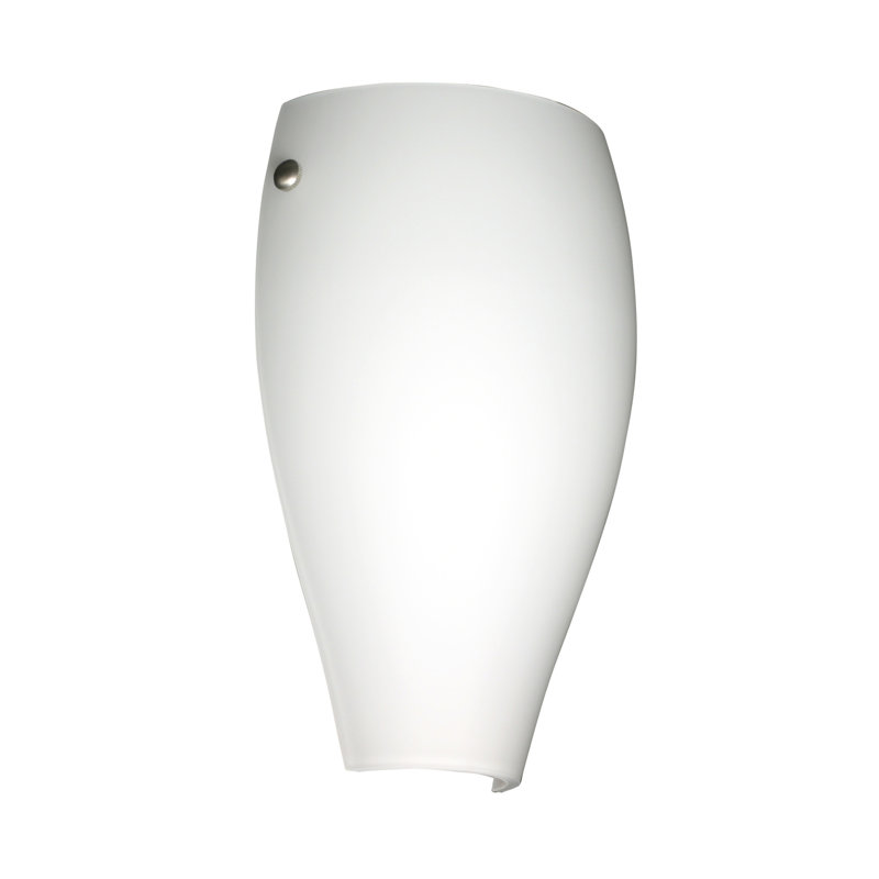 Plafonnier encastré 1 lumière Jette, Nickel satiné, Opale matte, Incandescent