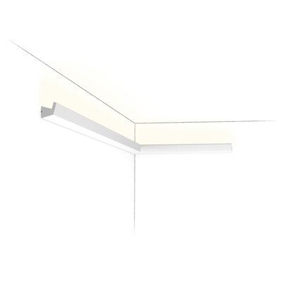 Polystyrène, blanc apprêté H 1 po x l 78 po x P 1 po