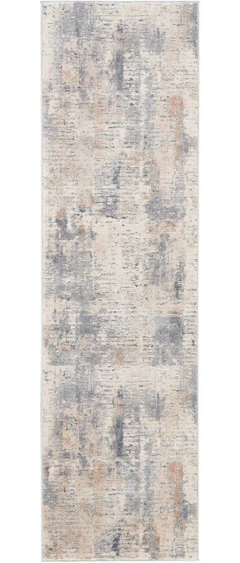 Beige Rug, 10Mm Thick Abstract Rug, Stain Resistant Modern Luxurious Rug For Bedroom, & Dining Room, Runner 66 x 230 cm