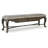 Himrod Polyester Upholstered Bench with Drawers