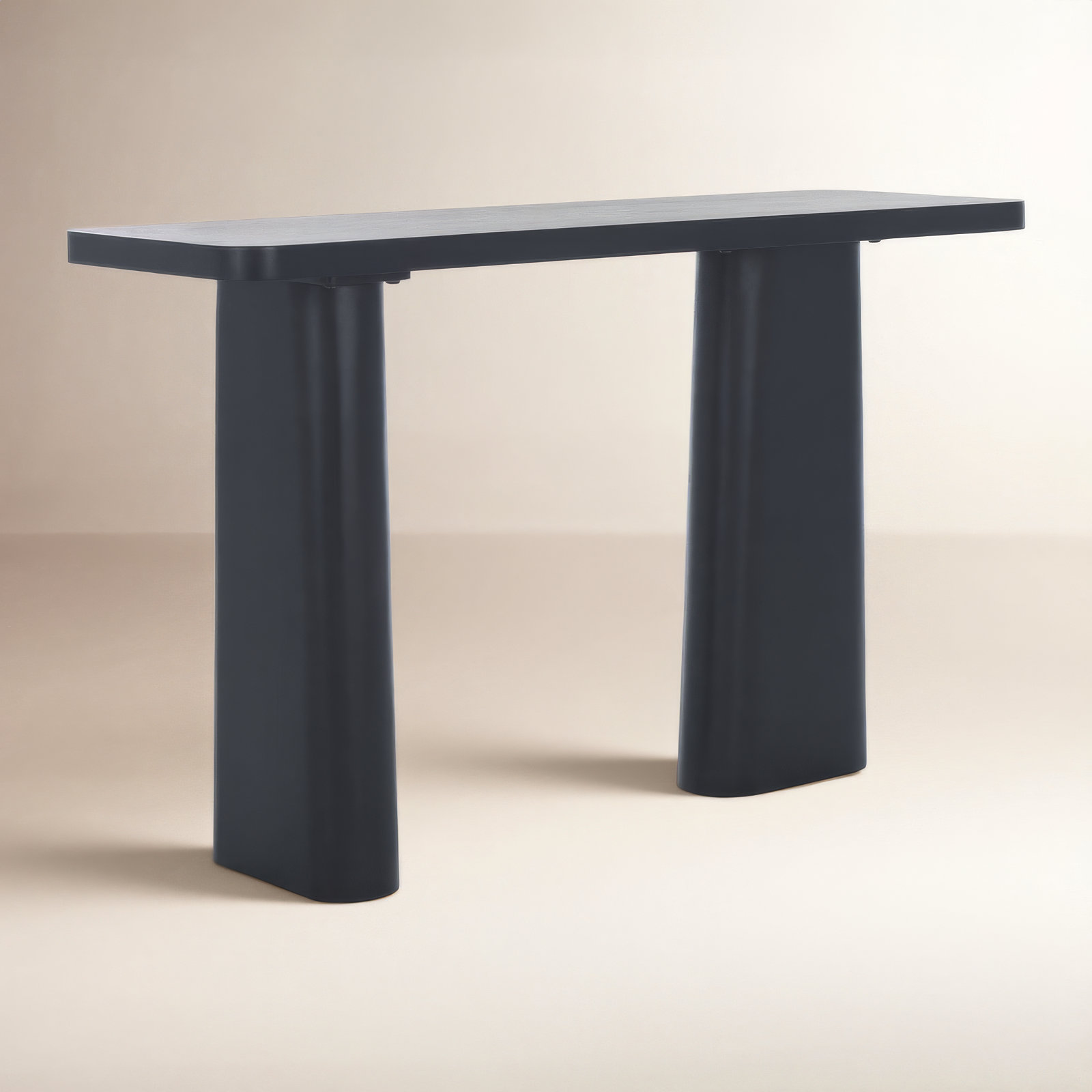 Prudence 49'' Solid Wood Console Table, Black