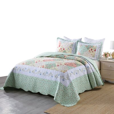 Rosalind Wheeler Neagle Floral Quilt Set & Reviews | Wayfair