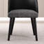 Black Modern Casual Sponge Dining Chairs