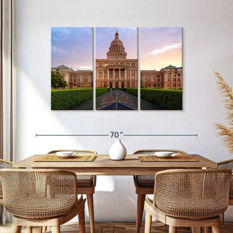 Iconic Texas Capitol, H 36 po x l 57 po